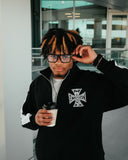 Black “Quarter” zip Jacket