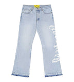 Godspeed OG Logo Flared Denim Printed Blue