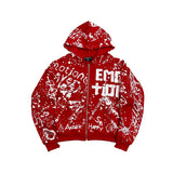 Red “Graffiti” Hoodie