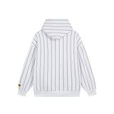 Drew House Mascot Stripe Smiley Logo Unisex Oversized Fleece Hoodie