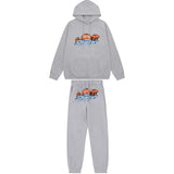 American tide trapstar blue gray tiger head gradient towel embroidered men's and female couple sweater trousers casual set (5)
