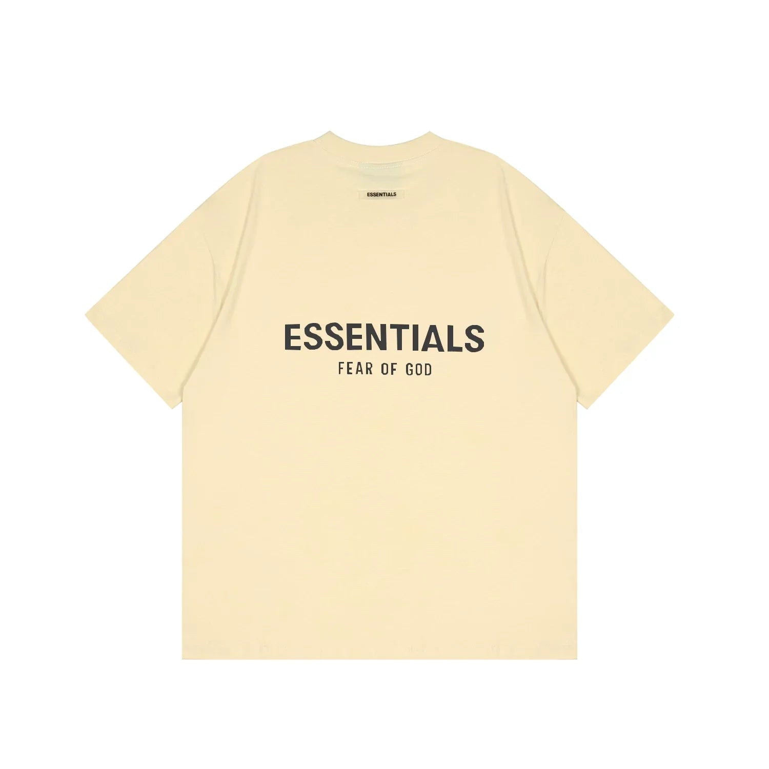 FOG double-line ESSENTIALS short-sleeved T-shirt men European and American couples trendy brand round neck loose cleanfit half-sleeved women (14)