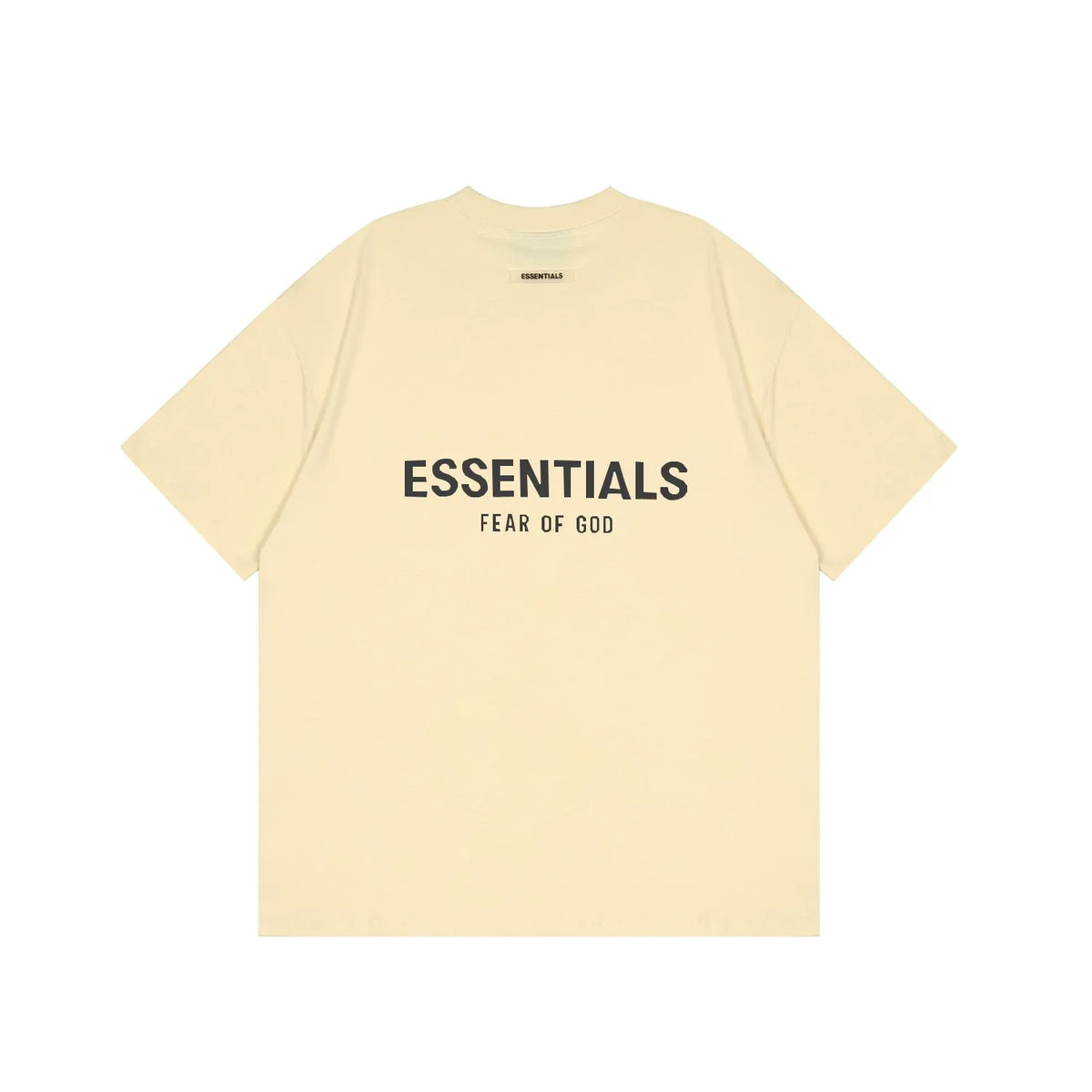 FOG double-line ESSENTIALS short-sleeved T-shirt men European and American couples trendy brand round neck loose cleanfit half-sleeved women (14)