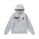 Trapstar autumn and winter casual sports suit hooded sweatshirt pants pullover simple letter drawstring top pants (3)