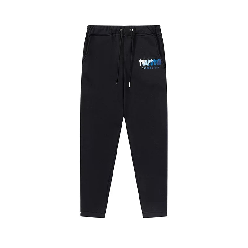 Trapstar niche trendy brand sweatshirt trousers sports leisure suit men and women couple autumn and winter plus velvet letter embroidery (37)