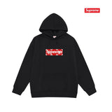 Supreme × LV Monogram BOX Logo Hoodie – Black