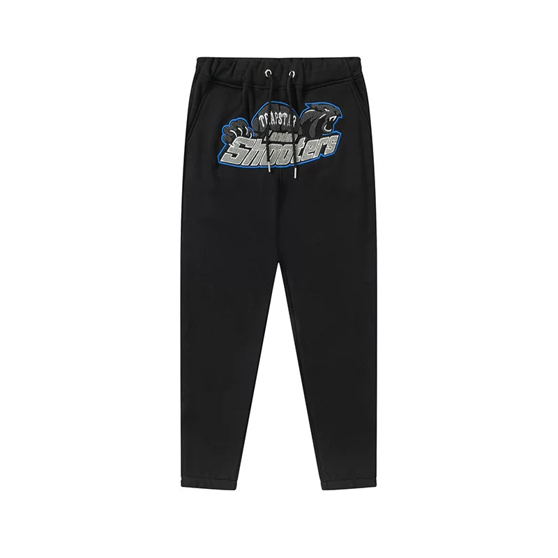 Trapstar niche trendy brand sweatshirt trousers sports leisure suit men and women couple autumn and winter plus velvet letter embroidery (33)