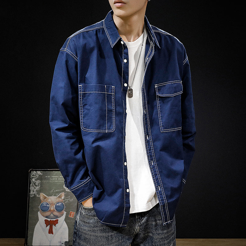 #DMQ-Z123# Trendy Long Sleeve Shirt