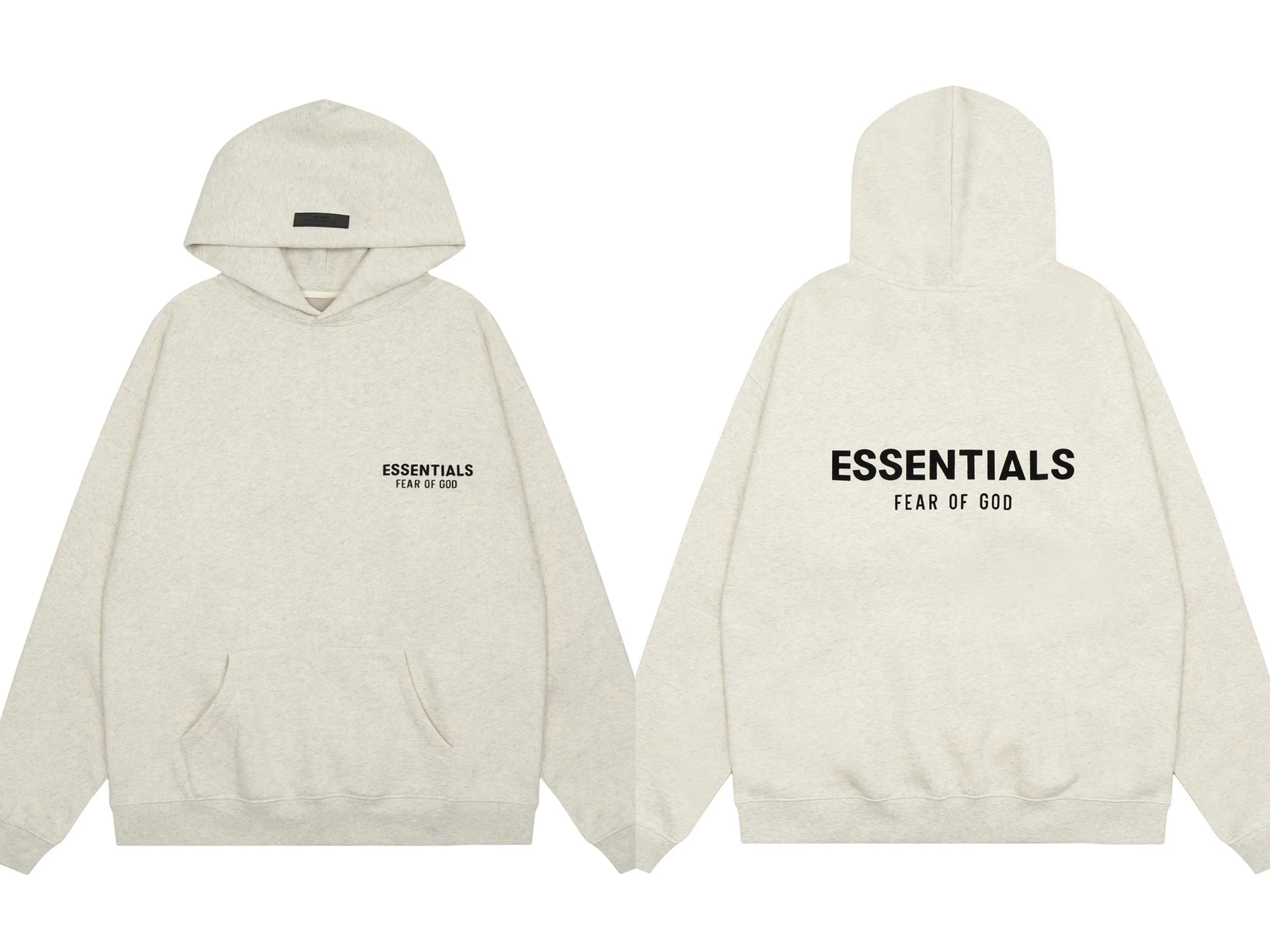 FOG double line heavyweight high street trendy brand hooded sweatshirt with plush loose sweatshirt jacket suitable for men and women, youthful and popular style (21)