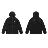 Cross border foreign trade autumn and winter Trapstar letter embroidery eagle zipper windbreaker hooded windbreaker men's and women's jacket jacket (5)
