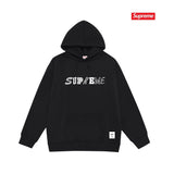Supreme Mixed Font Hoodie – Black