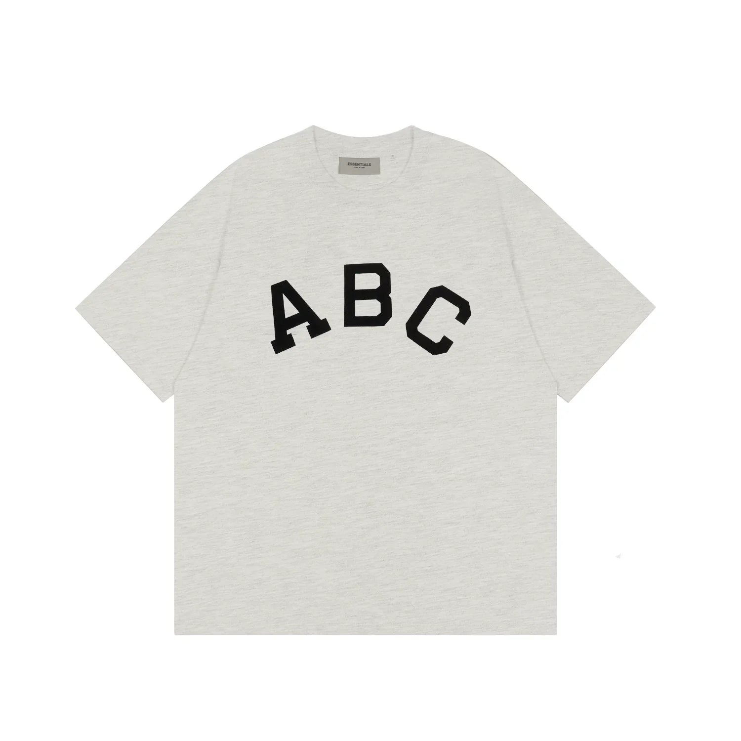 FOG double-line ESSENTIALS short-sleeved T-shirt men European and American couples trendy brand round neck loose cleanfit half-sleeved women (24)