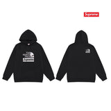Supreme × The North Face Metallic Logo Hoodie – Black