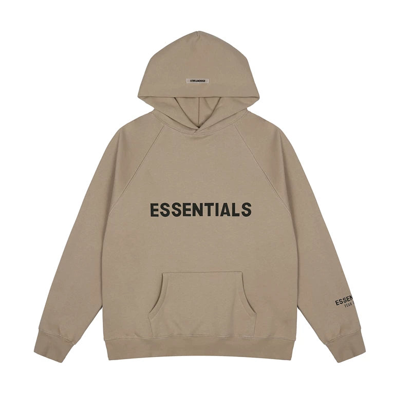 FOG double line heavyweight high street trendy brand hooded sweatshirt with plush loose sweatshirt jacket suitable for men and women, youthful and popular style (19)