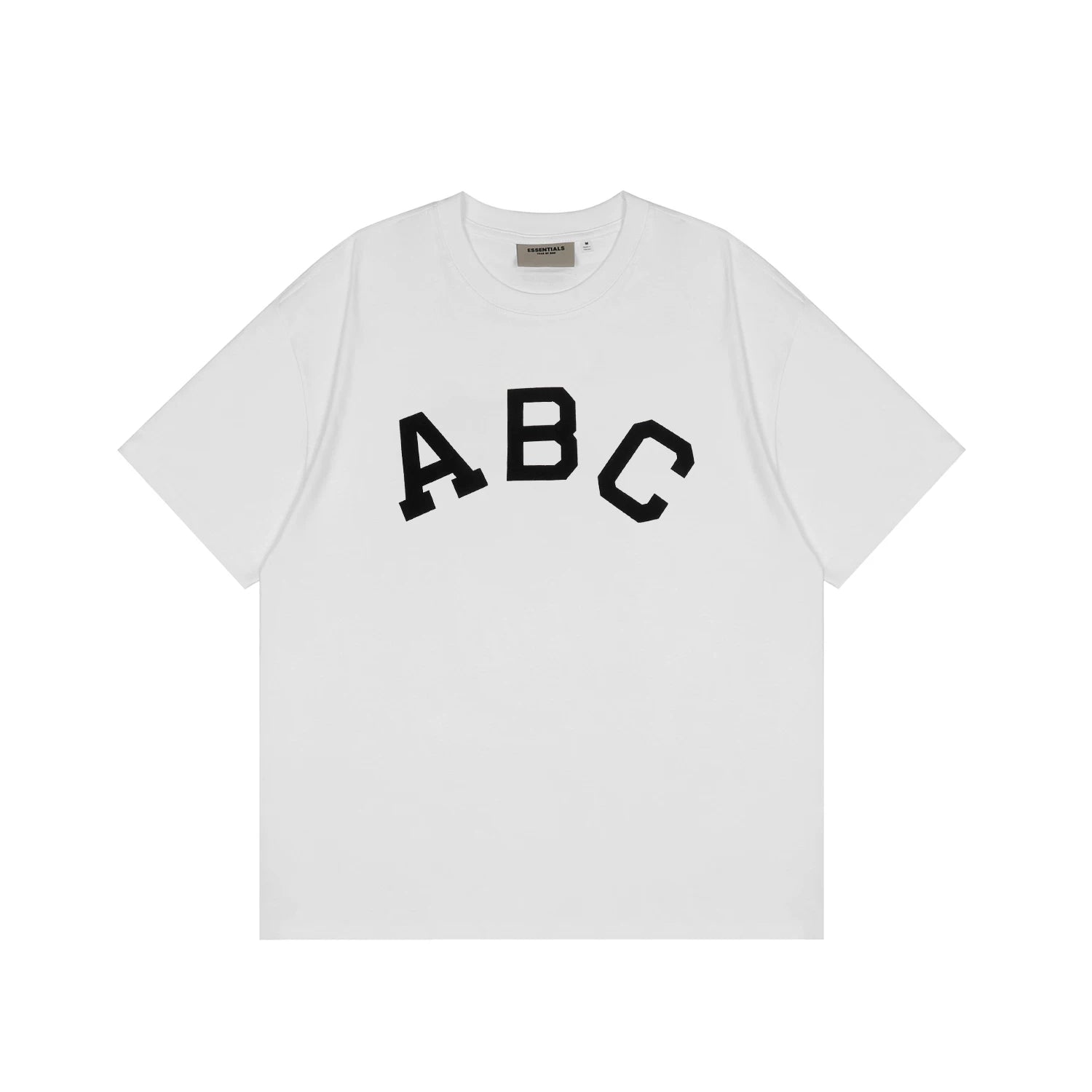 FOG double-line ESSENTIALS short-sleeved T-shirt men European and American couples trendy brand round neck loose cleanfit half-sleeved women (21)