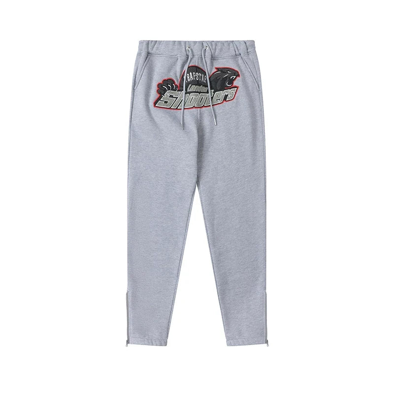 Trapstar niche trendy brand sweatshirt trousers sports leisure suit men and women couple autumn and winter plus velvet letter embroidery (27)