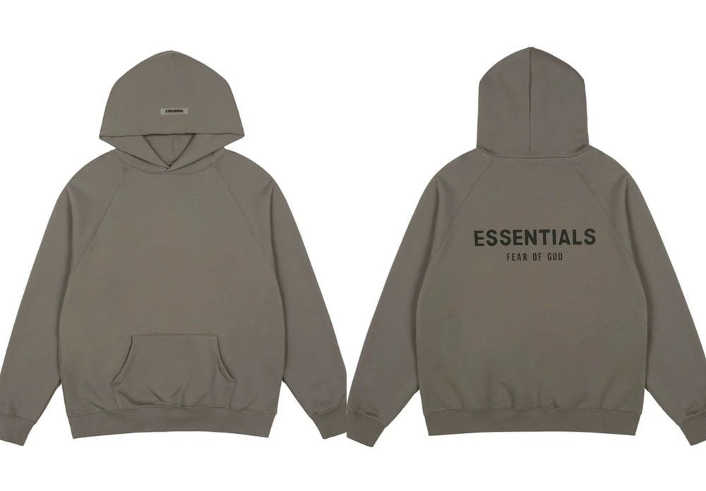 FOG double line heavyweight high street trendy brand hooded sweatshirt with plush loose sweatshirt jacket suitable for men and women, youthful and popular style (24)