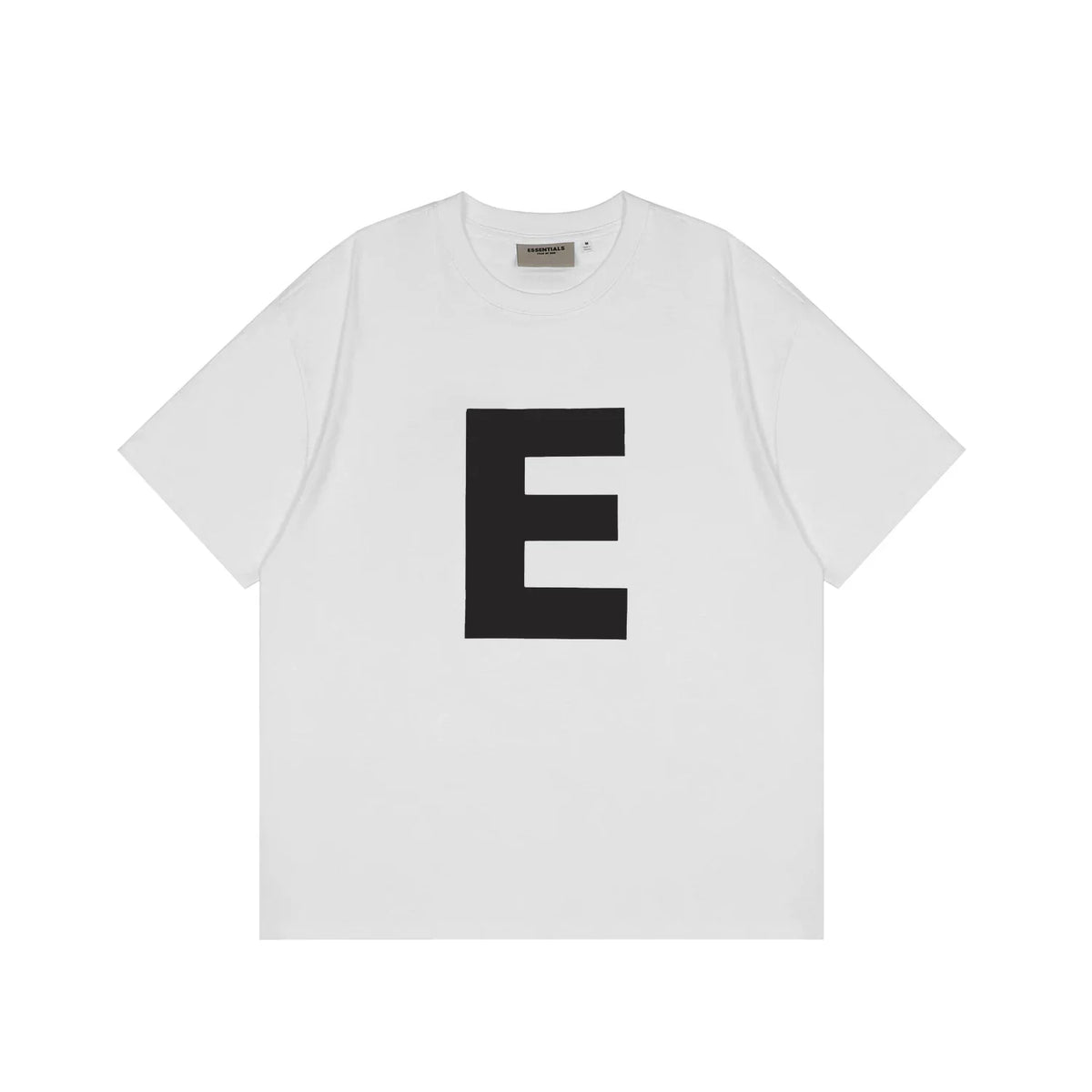ESSENTIALS Short sleeved T-shirt European and American High Street FOG Double Line Men's and Women's American Trendy Brand Pure Cotton Round Neck Loose Set (60)
