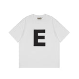 ESSENTIALS Short sleeved T-shirt European and American High Street FOG Double Line Men's and Women's American Trendy Brand Pure Cotton Round Neck Loose Set (60)