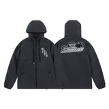 Cross border foreign trade autumn and winter Trapstar letter embroidery eagle zipper windbreaker hooded windbreaker men's and women's jacket jacket (3)