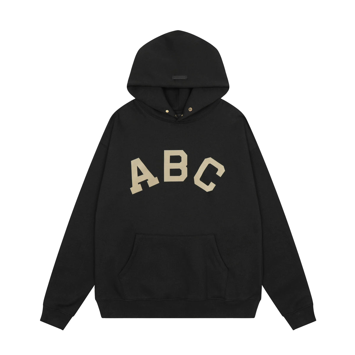 FOG double line heavyweight high street trendy brand hooded sweatshirt with plush loose sweatshirt jacket suitable for men and women, youthful and popular style (5)