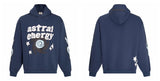 Broken Planet Astral Energy Navy Oversized Graphic Hoodie