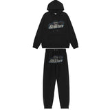 American tide trapstar blue gray tiger head gradient towel embroidered men's and female couple sweater trousers casual set (4)