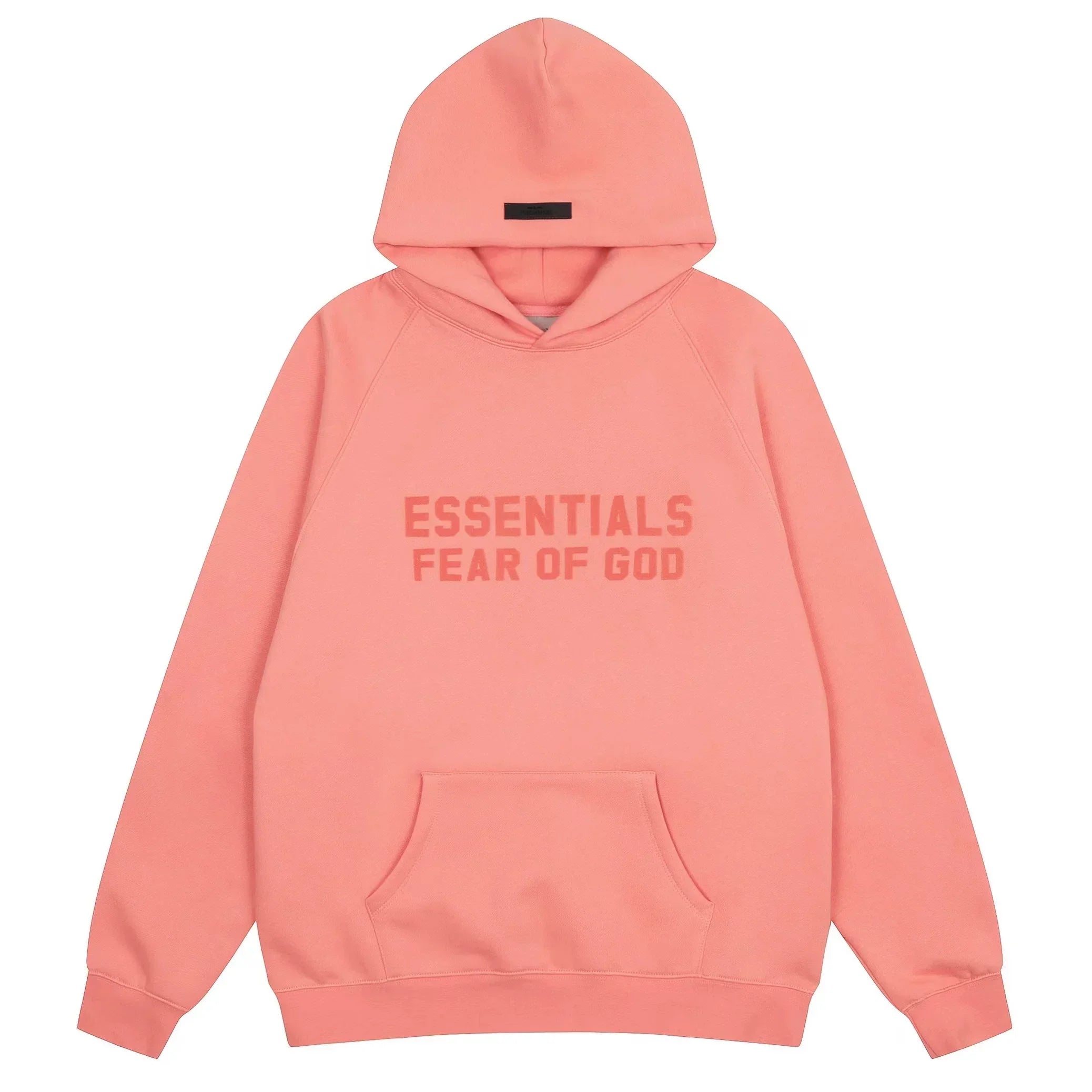 FOG double line heavyweight high street trendy brand hooded sweatshirt with plush loose sweatshirt jacket suitable for men and women, youthful and popular style (39)