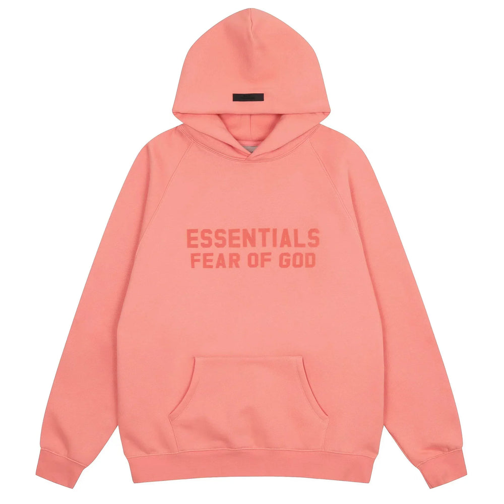FOG double line heavyweight high street trendy brand hooded sweatshirt with plush loose sweatshirt jacket suitable for men and women, youthful and popular style (39)