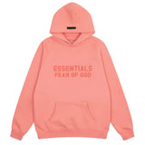 FOG double line heavyweight high street trendy brand hooded sweatshirt with plush loose sweatshirt jacket suitable for men and women, youthful and popular style (39)