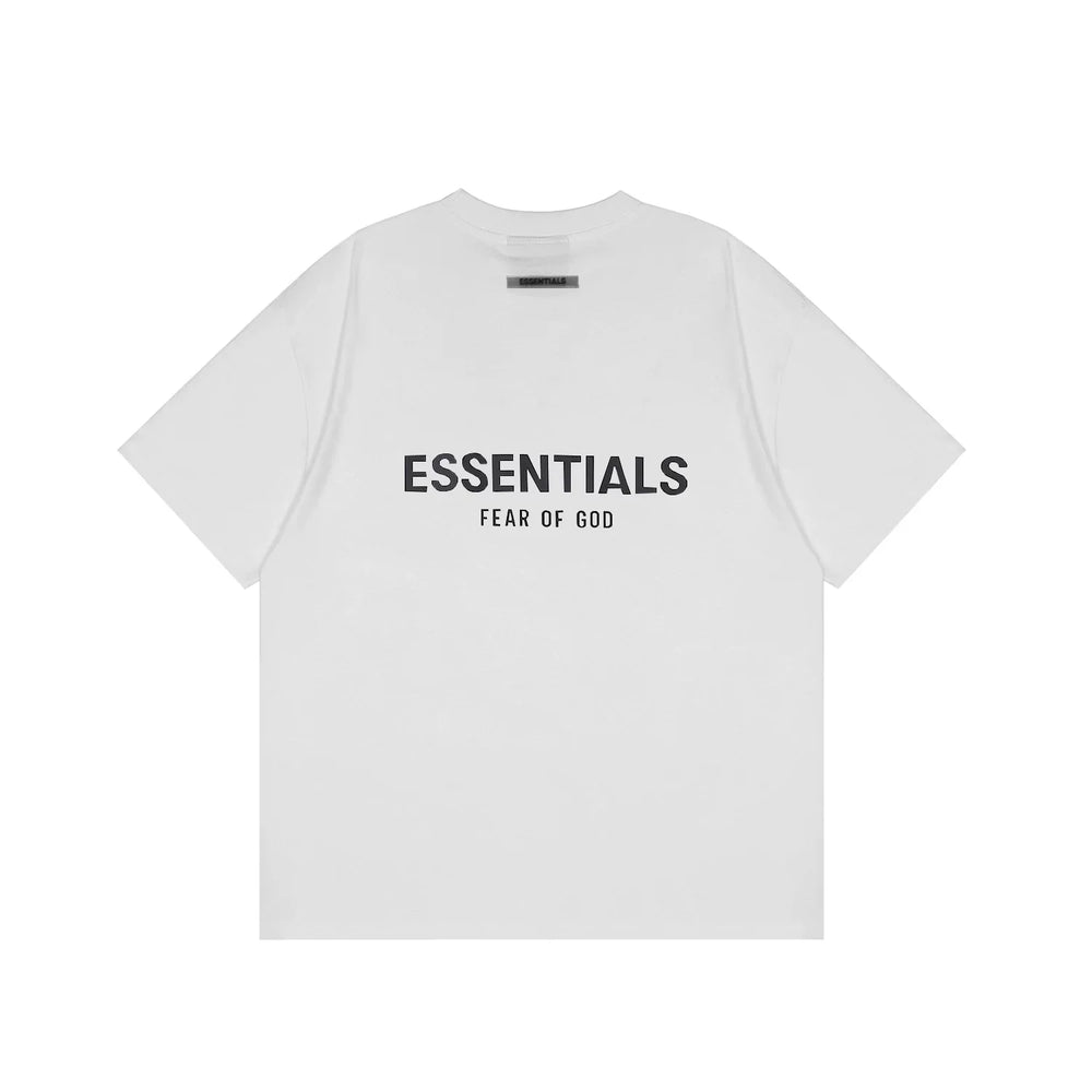 FOG double-line ESSENTIALS short-sleeved T-shirt men European and American couples trendy brand round neck loose cleanfit half-sleeved women (12)