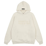 FOG double line heavyweight high street trendy brand hooded sweatshirt with plush loose sweatshirt jacket suitable for men and women, youthful and popular style (36)