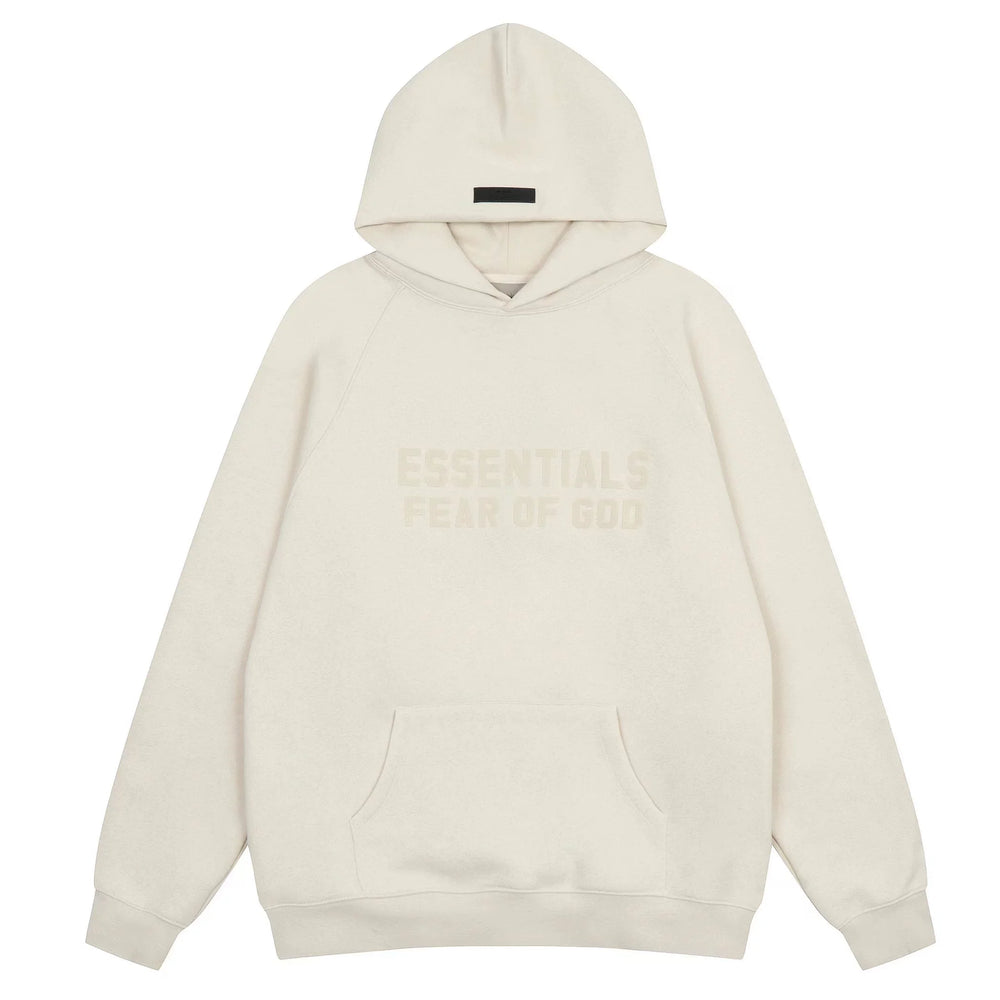 FOG double line heavyweight high street trendy brand hooded sweatshirt with plush loose sweatshirt jacket suitable for men and women, youthful and popular style (36)