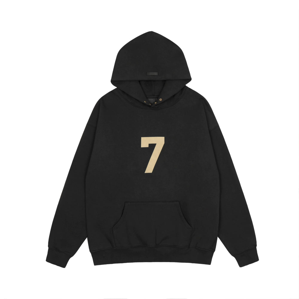 FOG double line heavyweight high street trendy brand hooded sweatshirt with plush loose sweatshirt jacket suitable for men and women, youthful and popular style (11)