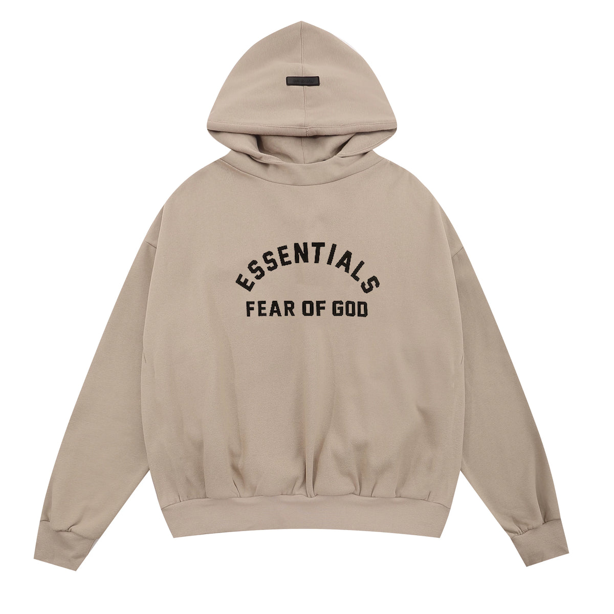 FOG double line heavyweight high street trendy brand hooded sweatshirt with plush loose sweatshirt jacket suitable for men and women, youthful and popular style (25)