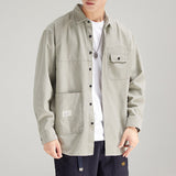 #TC-Z732# Japanese retro casual long-sleeved shirt