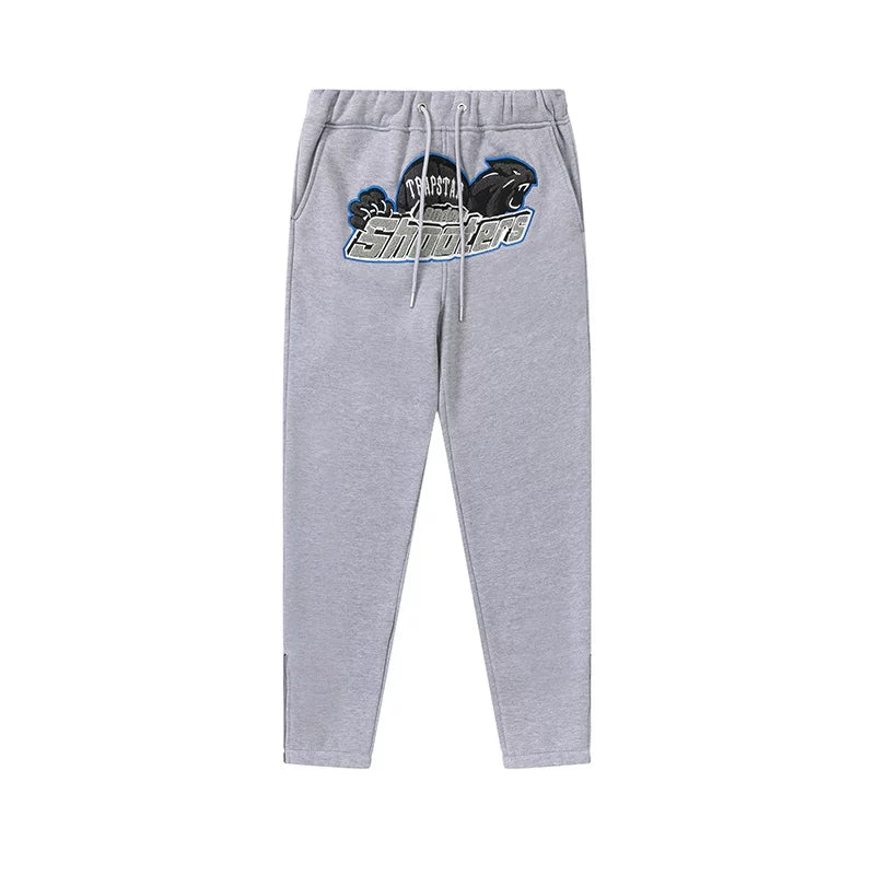 Trapstar niche trendy brand sweatshirt trousers sports leisure suit men and women couple autumn and winter plus velvet letter embroidery (35)