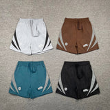 Broken Planet Angular Panel Graffiti Sport Shorts‑4 Colors