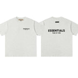 ESSENTIALS Short sleeved T-shirt European and American High Street FOG Double Line Men's and Women's American Trendy Brand Pure Cotton Round Neck Loose Set (11)