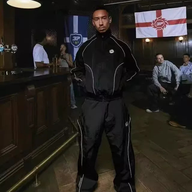 Broken Planet 3M Reflective Tracksuit Set - Black