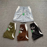 Broken Planet Alien Skull Graphic Color Block Nylon Shorts - 4 Colors Available