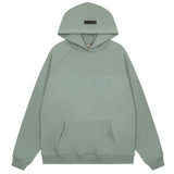 FOG double line heavyweight high street trendy brand hooded sweatshirt with plush loose sweatshirt jacket suitable for men and women, youthful and popular style (37)
