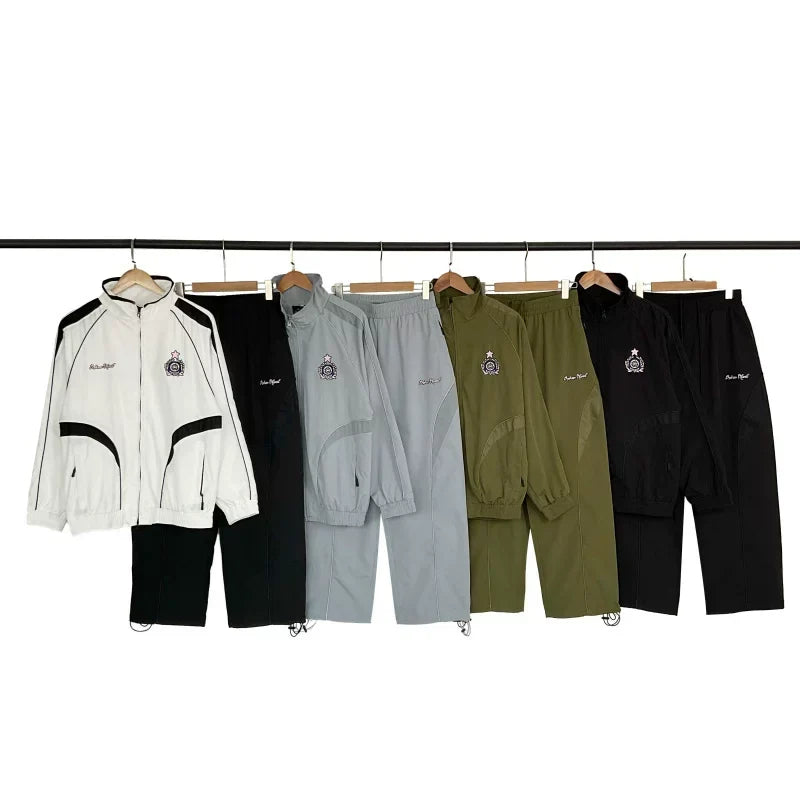 Broken Planet Badge Logo Nylon Tracksuit Set - 4 Colors Available