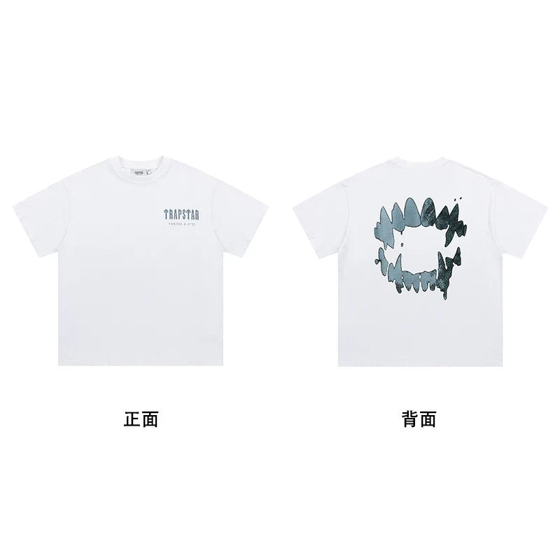Trapstar short-sleeved T-shirt summer 2025 new letter print men and women casual loose round neck European and American trendy ins (40)