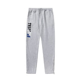 Trapstar autumn and winter casual sports suit hooded sweatshirt pants pullover simple letter drawstring top pants (3)