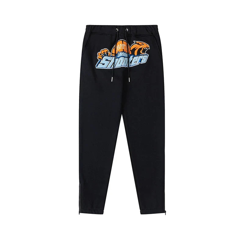 Trapstar niche trendy brand sweatshirt trousers sports leisure suit men and women couple autumn and winter plus velvet letter embroidery (29)