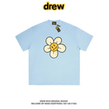 Drew House Daisy Smiley Graphic Oversized Cotton T-Shirt, Baby Blue