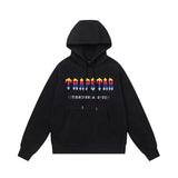 Trapstar autumn and winter casual sports suit hooded sweatshirt pants pullover simple letter drawstring top pants (44)
