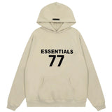FOG double line heavyweight high street trendy brand hooded sweatshirt with plush loose sweatshirt jacket suitable for men and women, youthful and popular style (27)