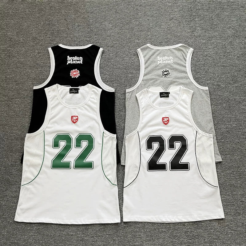 Broken Planet #22 Shield Logo Basketball Tank - 4 Colors